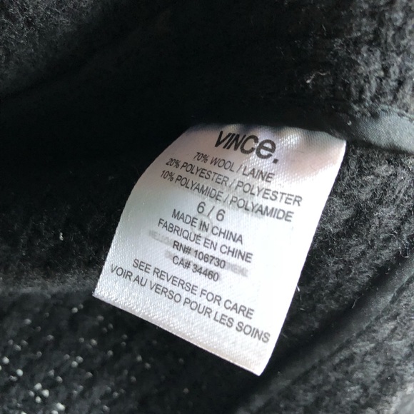 Vince basketweave jacket with leather trim - Picture 8 of 8